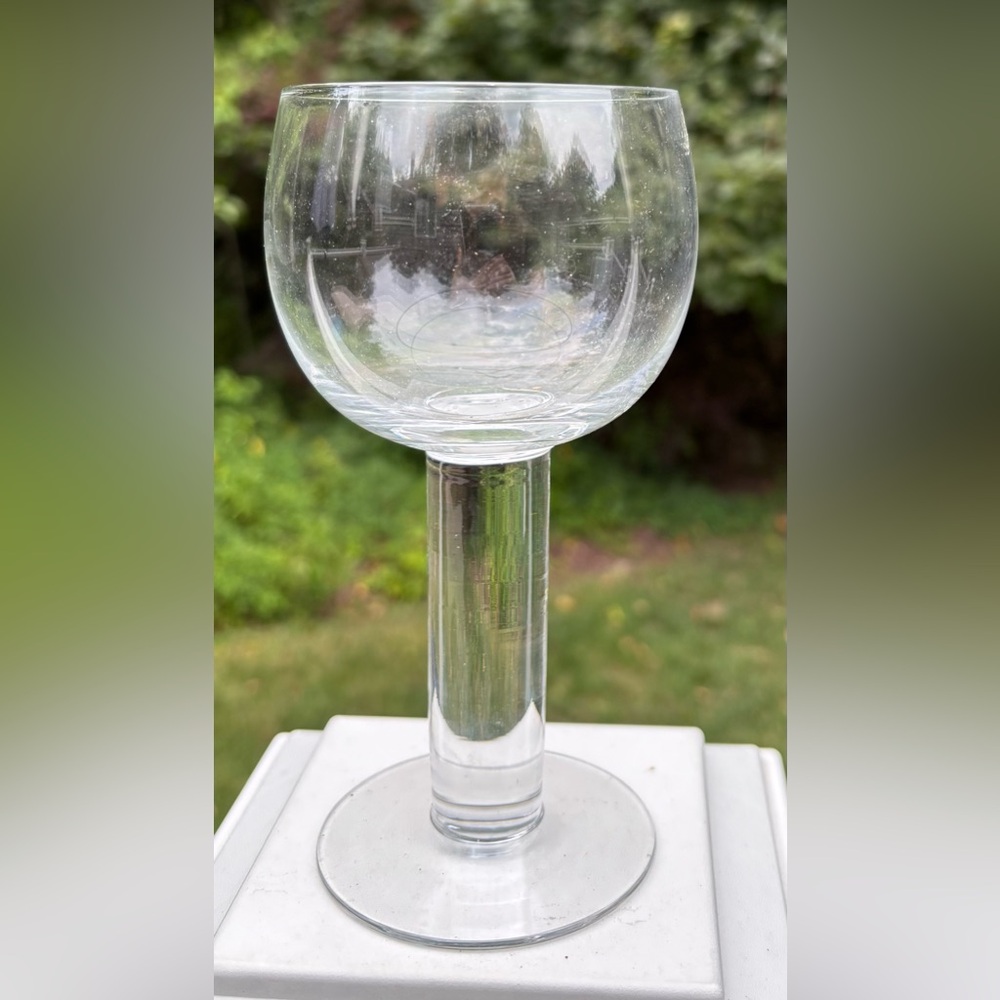 Vintage Orrefors Sweden Column Wine Goblets
